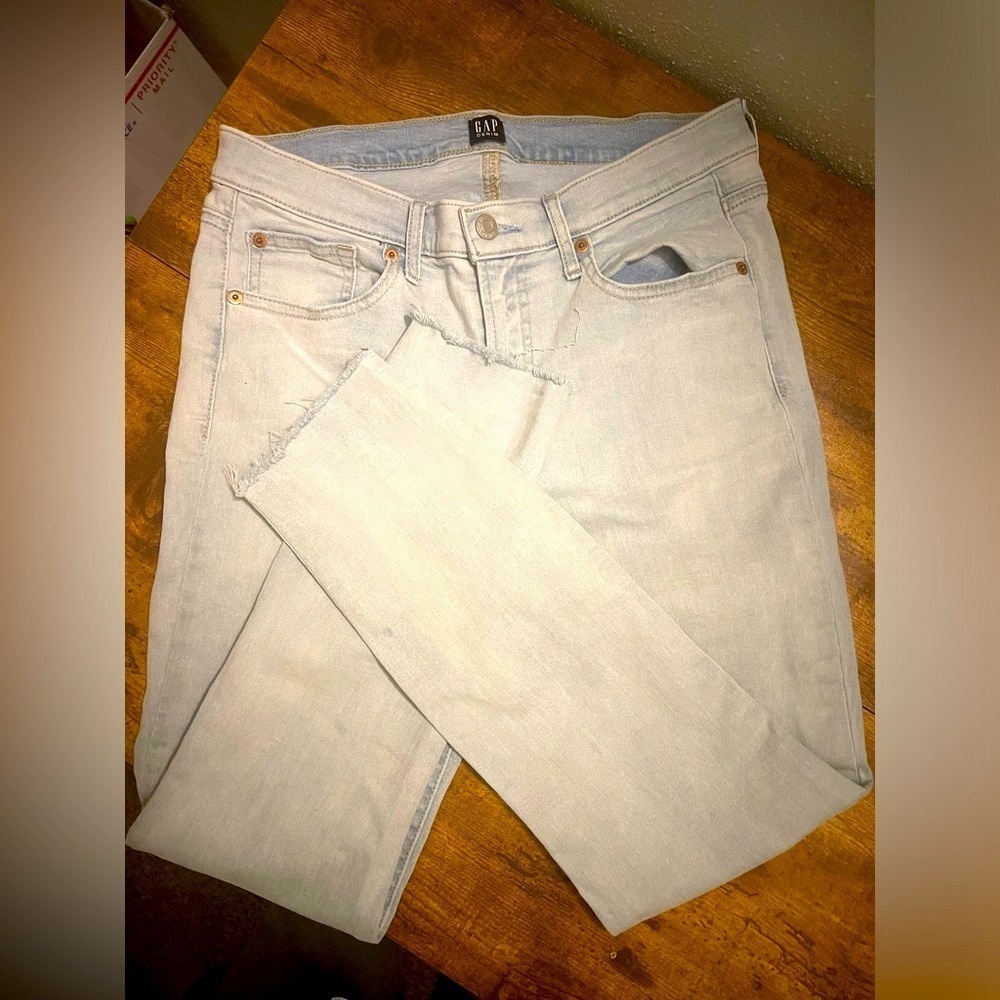 GAP Light Blue Straight Leg Jeans